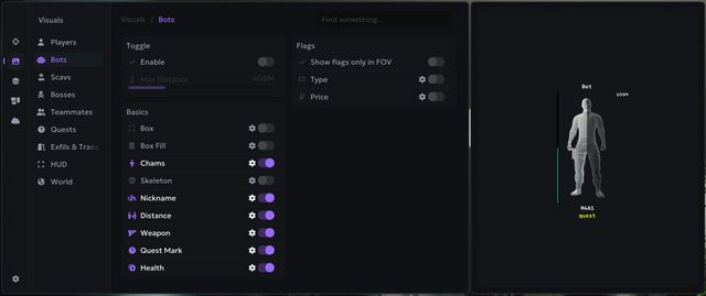 EFT — Visuals bots